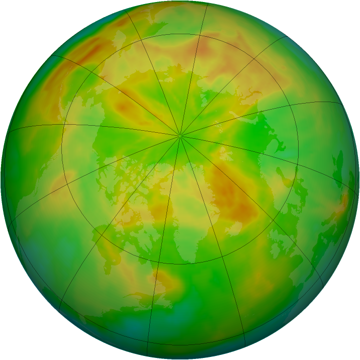 Arctic ozone map for 18 May 2012